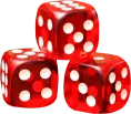 Красные кубики 16мм 10шт