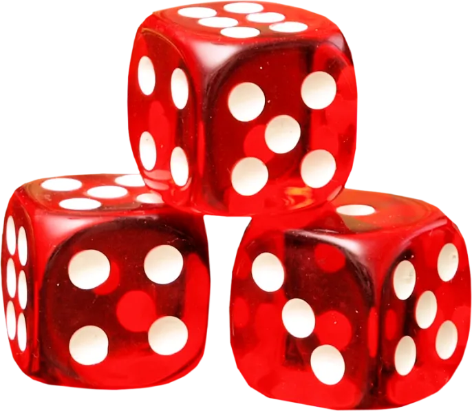 Красные кубики 16мм 10шт