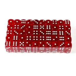 Красные кубики 16мм 100шт