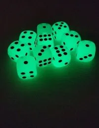 Светящиеся кубики 16мм 10шт