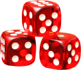 Красные кубики 16мм 100шт