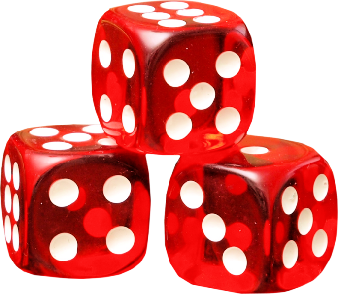 Красные кубики 16мм 100шт