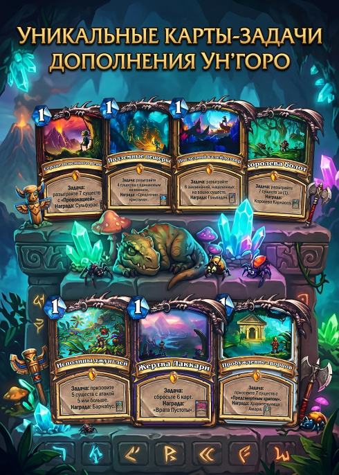 Дополнение Hearthstone "Экспедиция в Ун'Горо" 281 карта