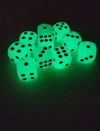 Светящиеся кубики 16мм 10шт