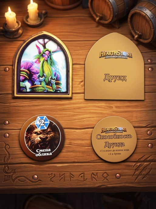 Набор героев и способностей Hearthstone