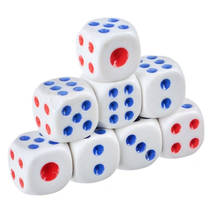 Классические кубики 16мм 100шт